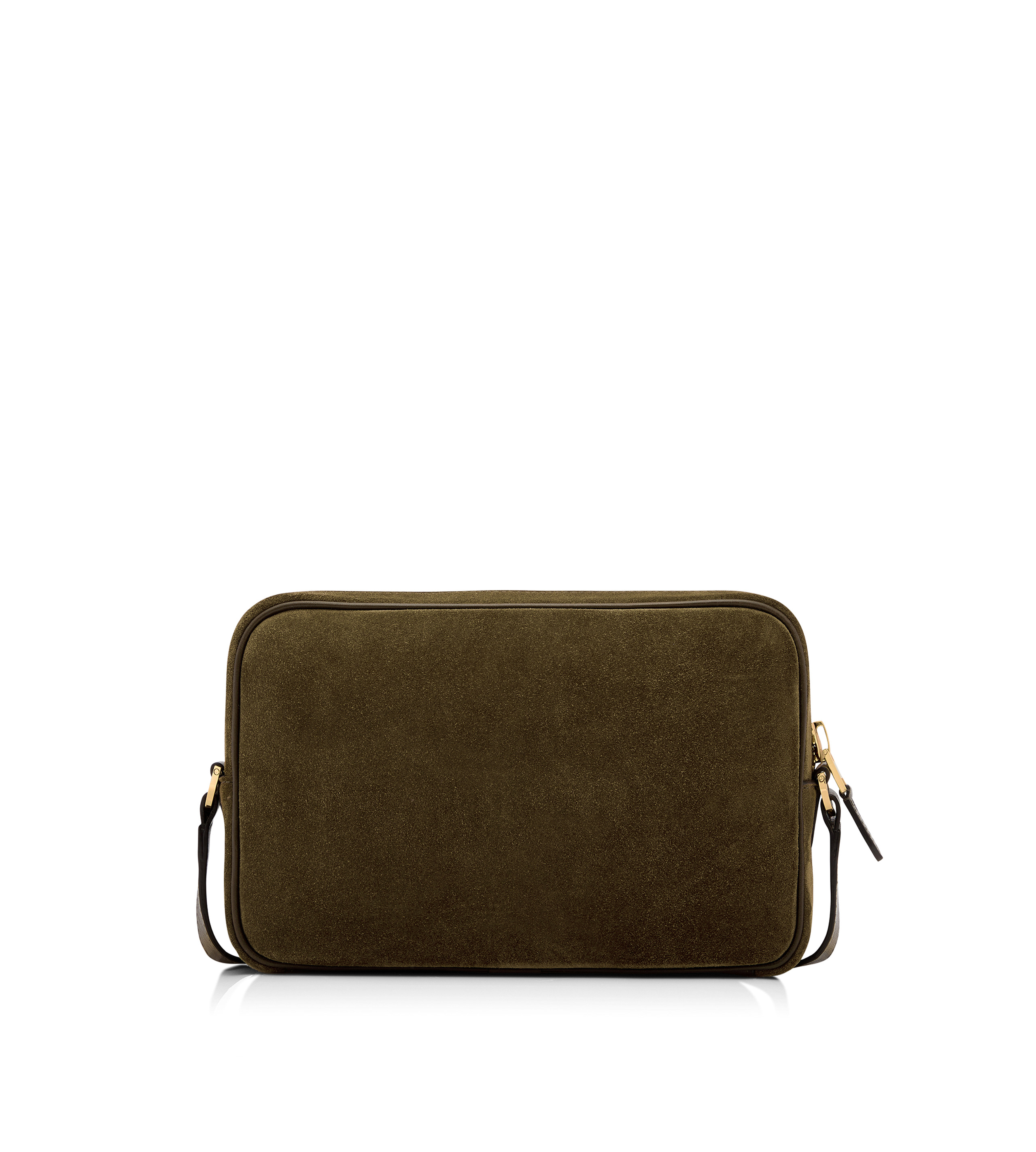 SUEDE DOUBLE ZIP MESSENGER - 3