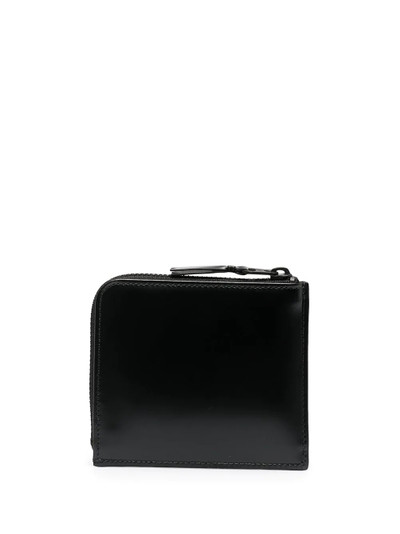 Comme Des Garçons glossy half-zip wallet outlook