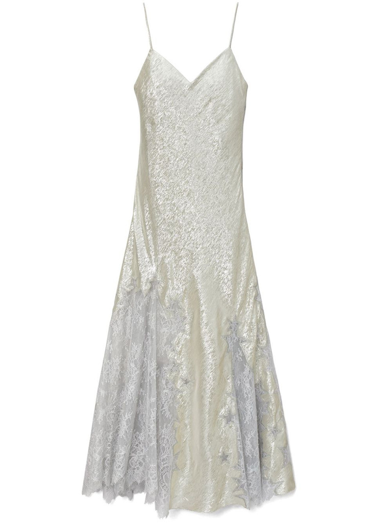 Star lace-detail slip dress 1