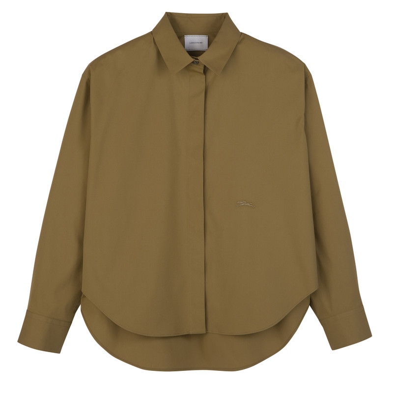 Shirt Olive - Popelin 1