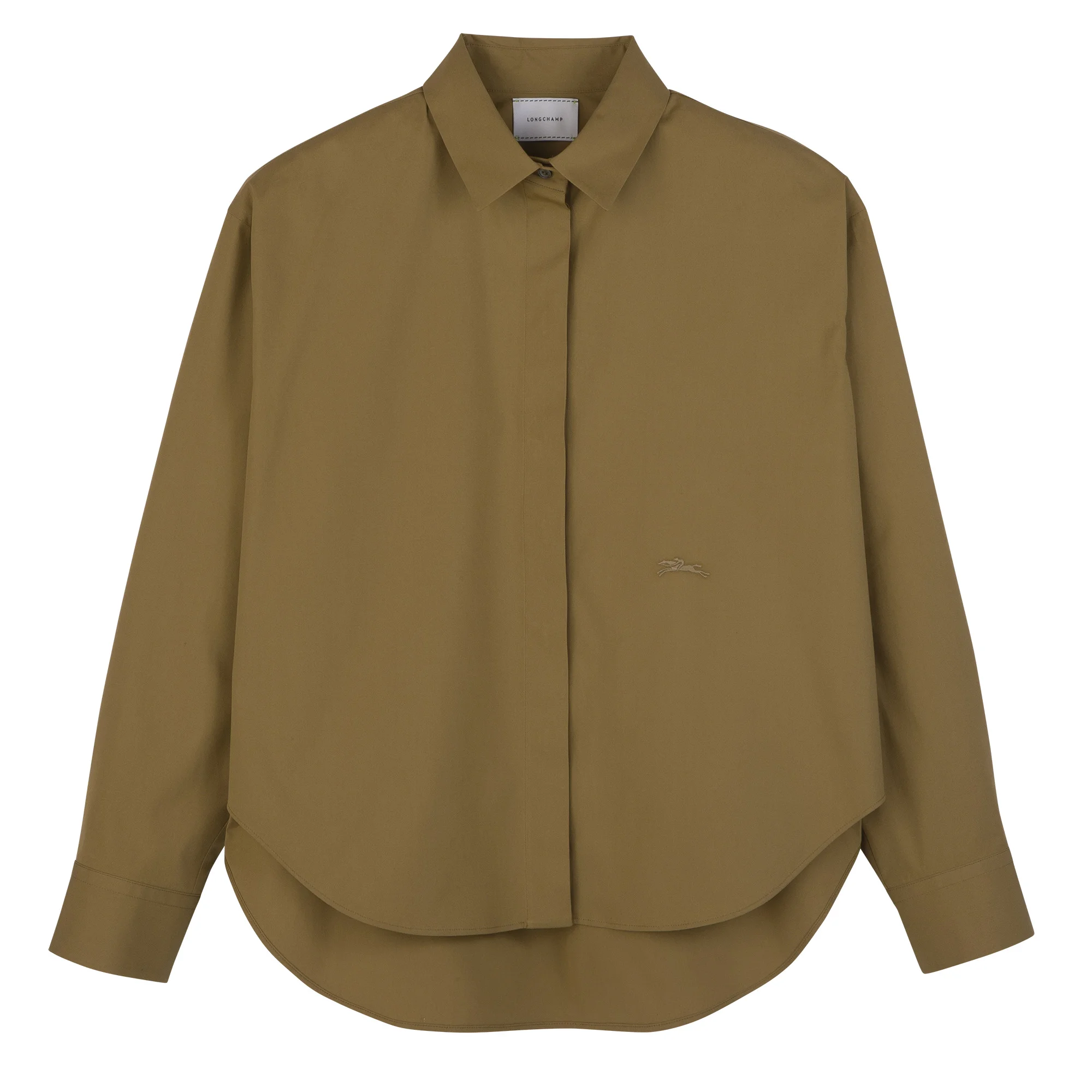 Shirt Olive - Popelin - 1