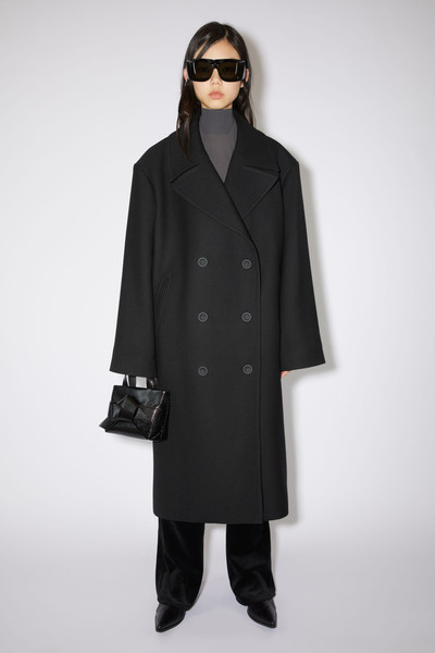 Acne Studios Double-breasted coat - Black outlook