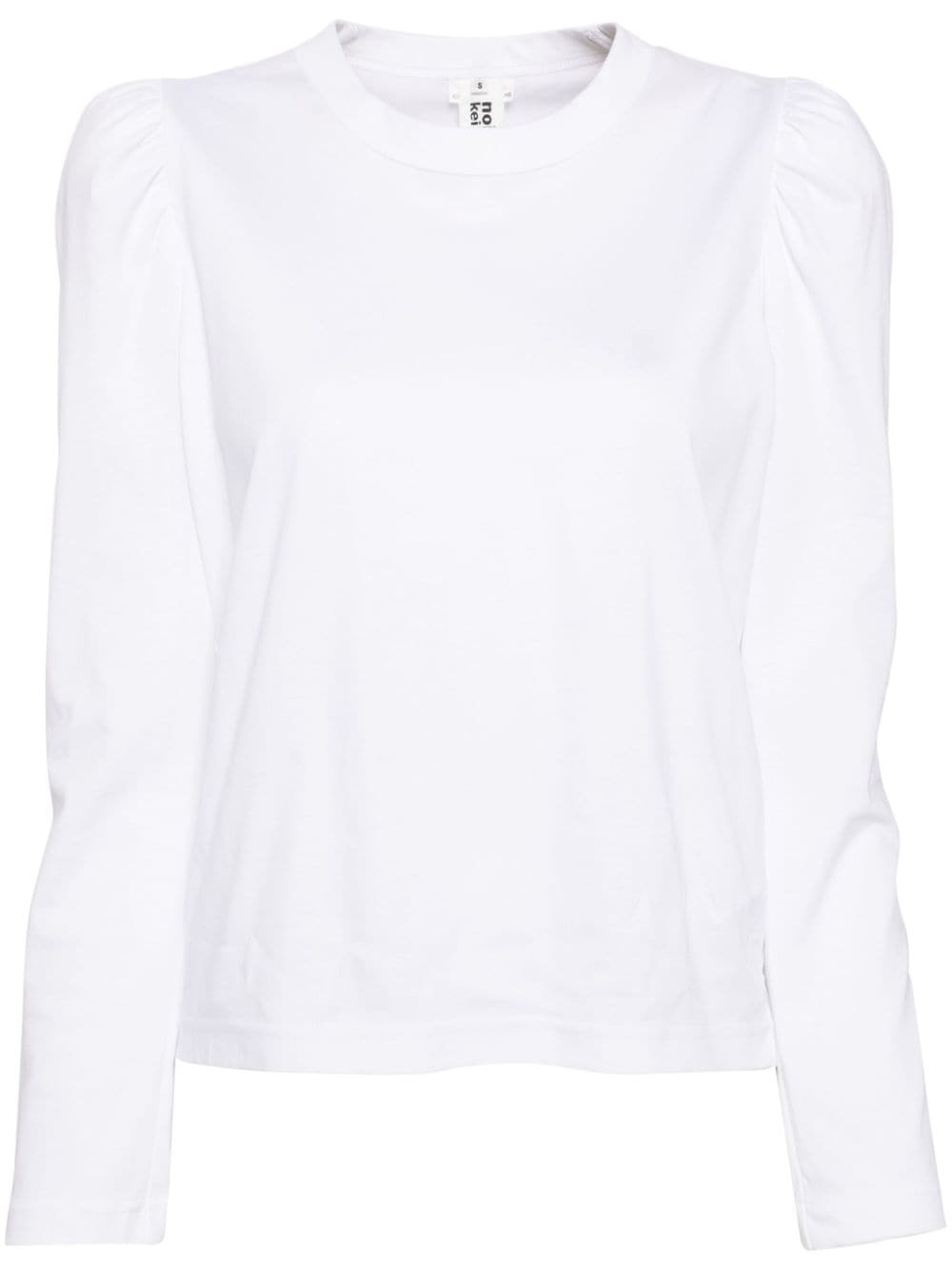 puff sleeve T-shirt - 1