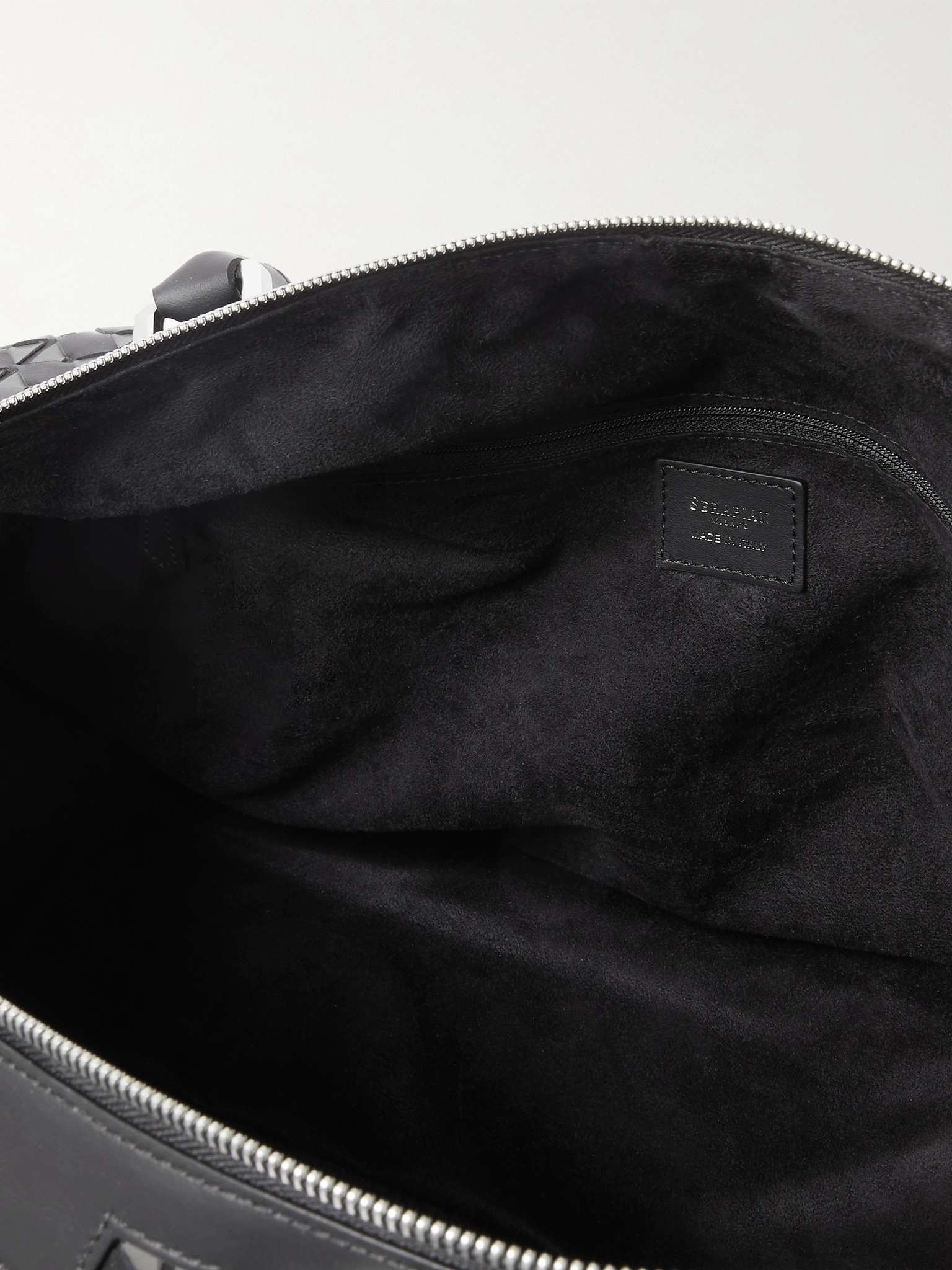 Woven Leather Holdall - 3