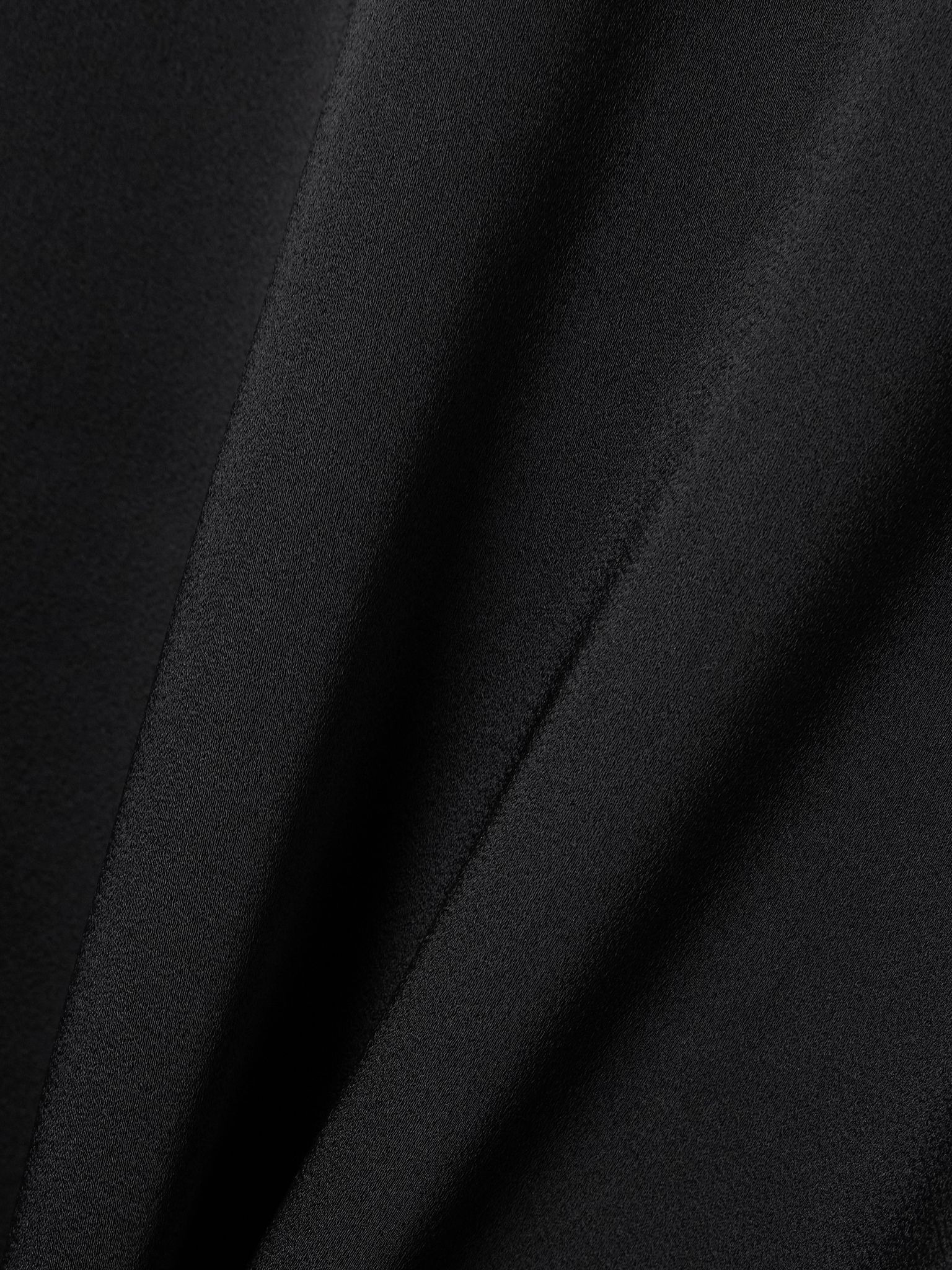 Satin-crepe blouse Black - 4