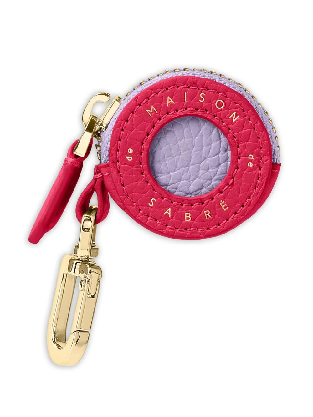 leather air tag charm - 1