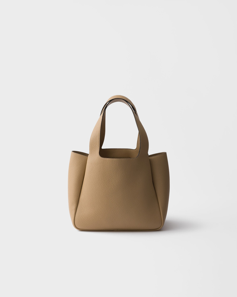 Small leather tote bag 3