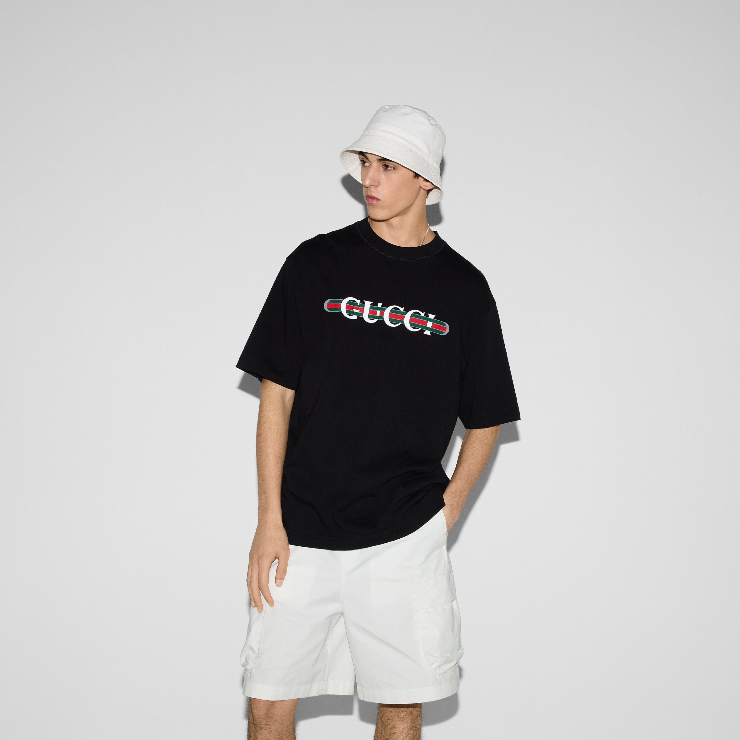 Printed cotton jersey T-shirt - 3