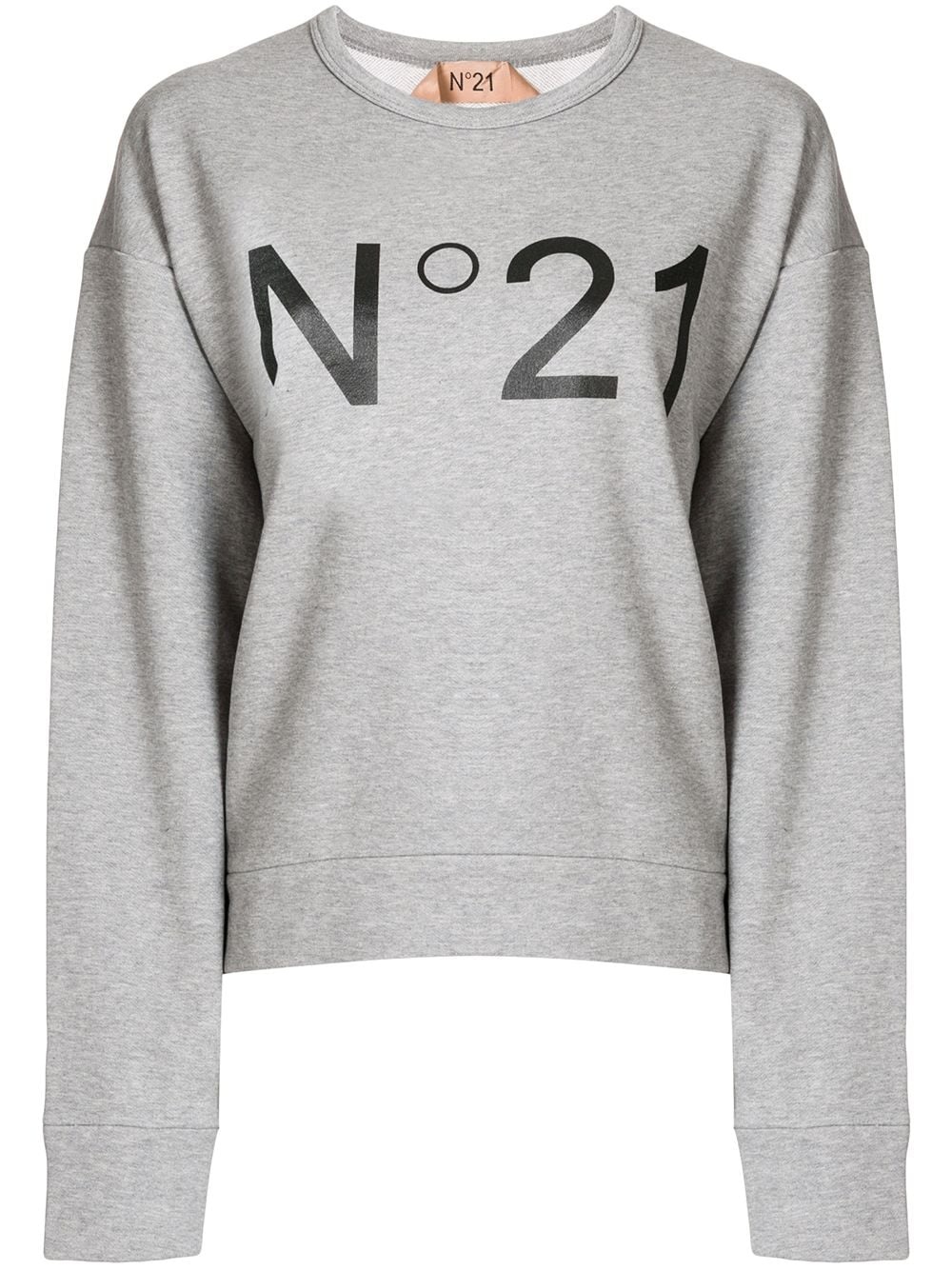 logo print sweatshirt - 1