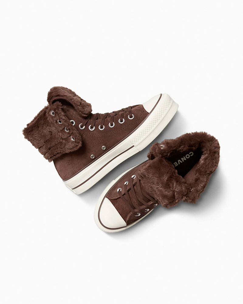 Chuck Taylor All Star Fold-Over Lift Platform XHi Faux Fur 6
