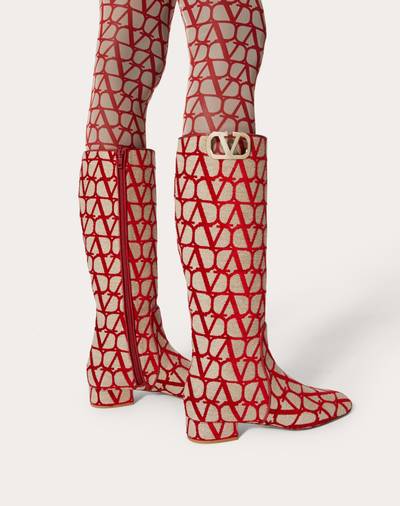 Valentino VLOGO TYPE BOOT IN TOILE ICONOGRAPHE 30MM outlook