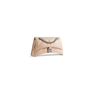 BALENCIAGA Women's Crush Small Chain Bag Quilted  in Beige outlook
