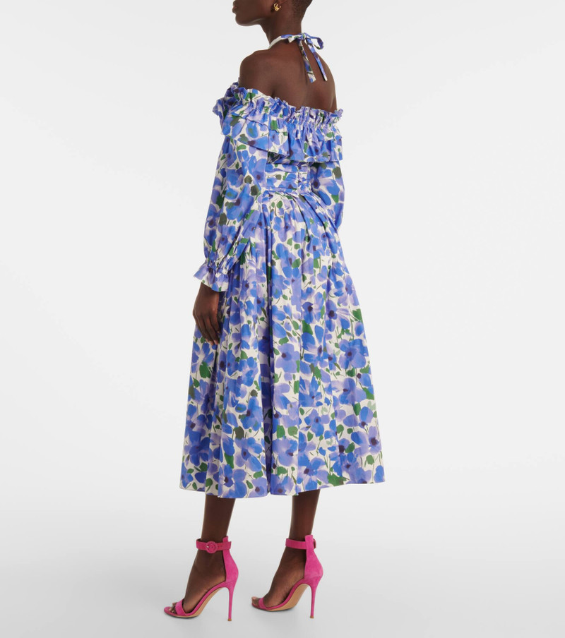 Floral cotton-blend midi skirt 3