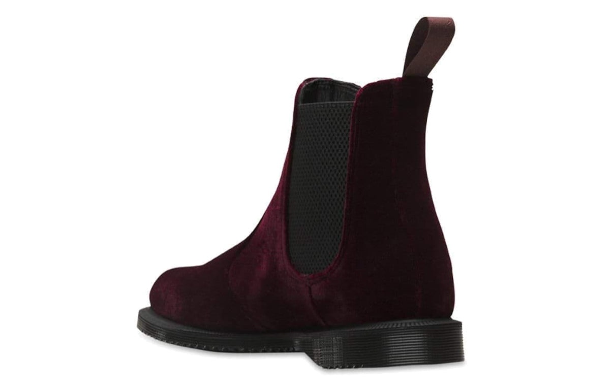 (WMNS) Dr.Martens Flora Velvet 'Cherry Red' 23962600 - 5