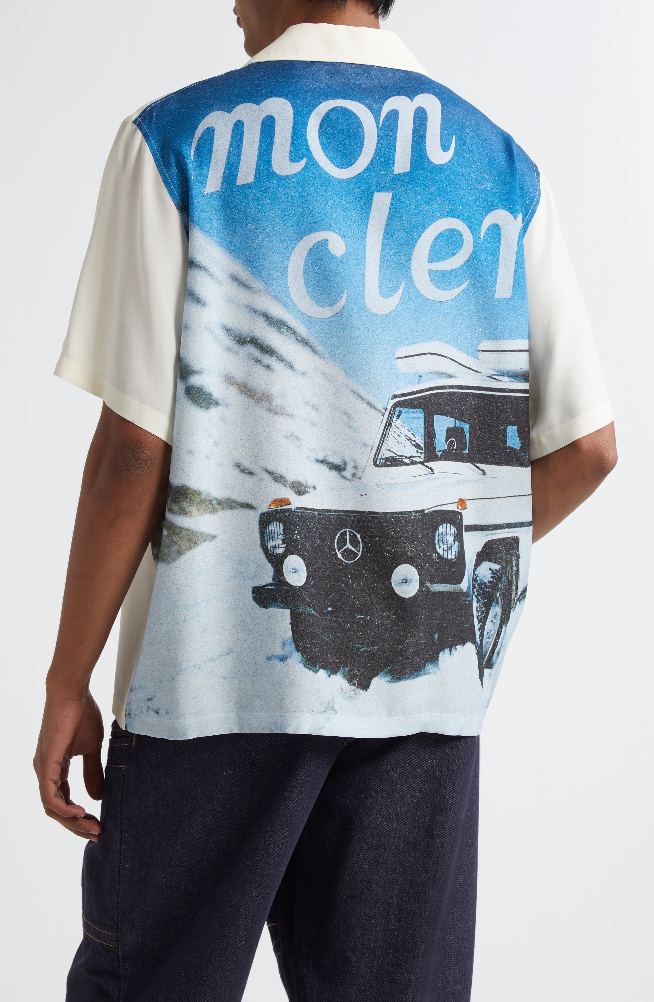 Moncler Genius x Mercedes-Benz By Nigo Print Camp Shirt in 041 - 2