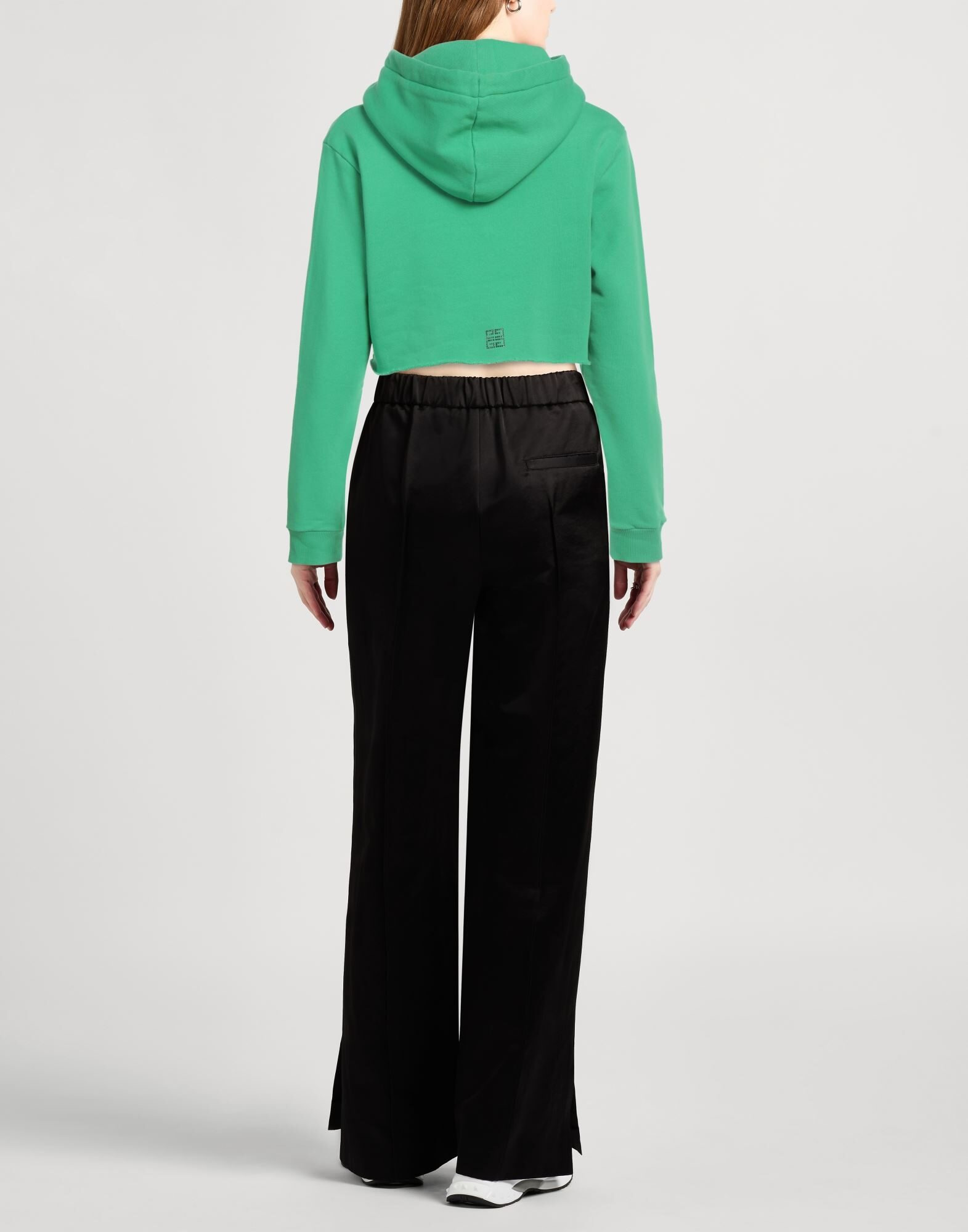 Green Women's Hooded Sweatshirt - 3
