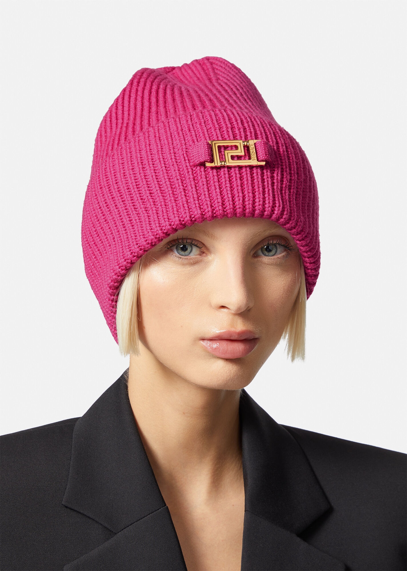 Greca Ribbed Beanie - 3
