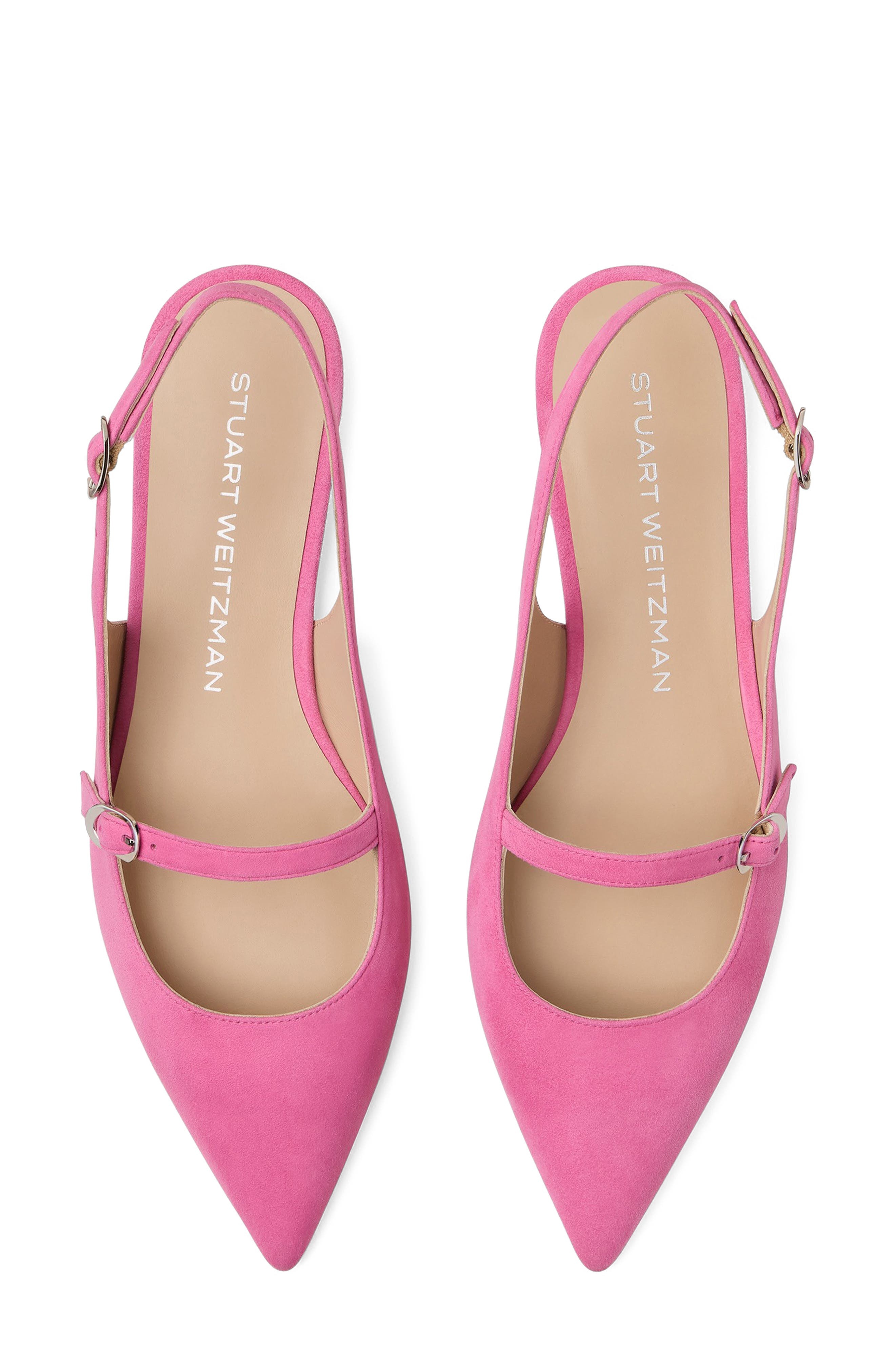 Stuart Weitzman Emilia Mary Jane Slingback Flat in Berry Punch at Nordstrom - 4