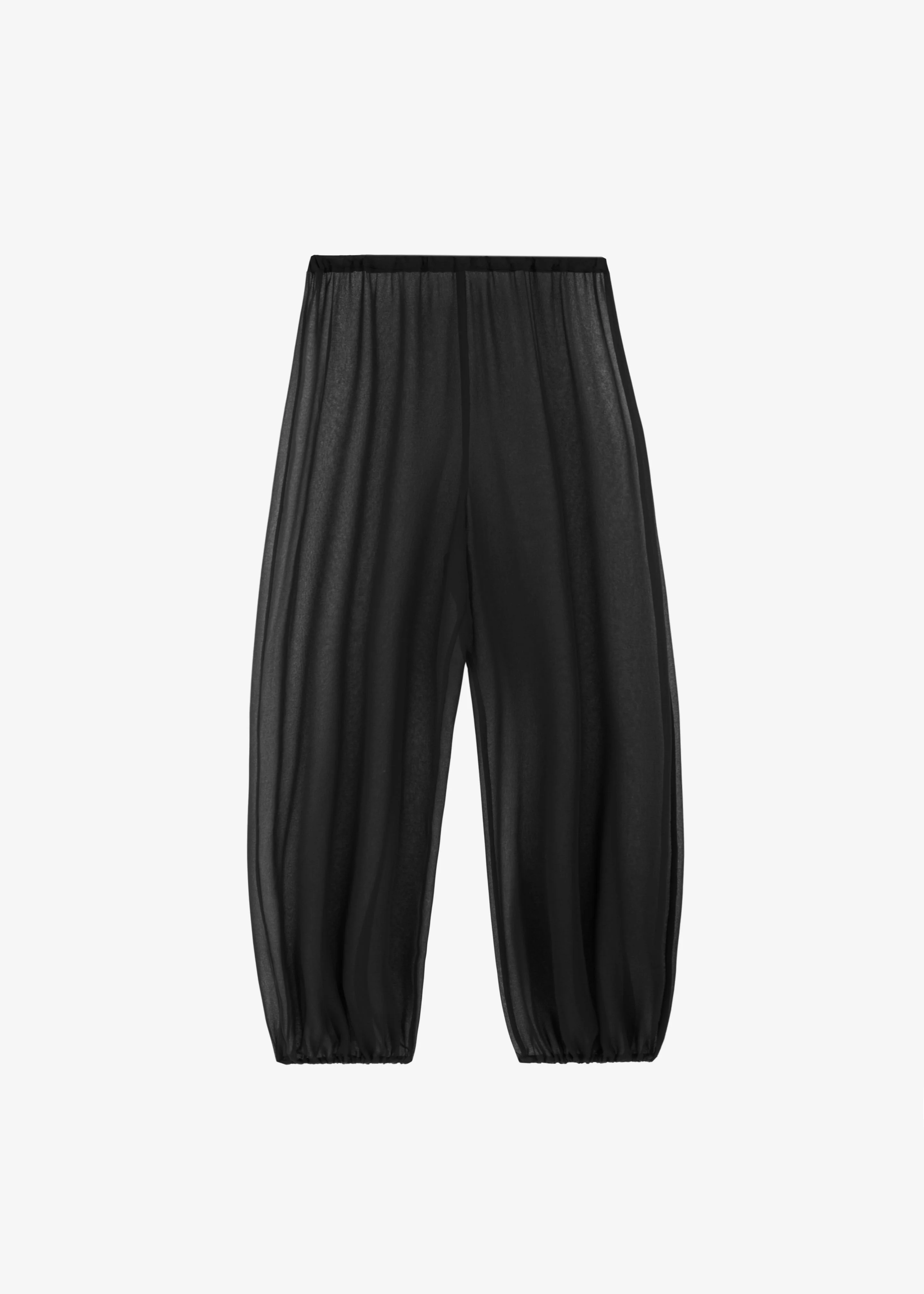 Orissa Sheer Balloon Pants - Black - 1