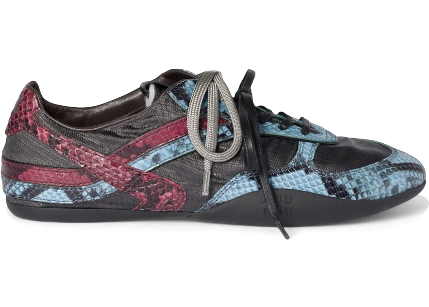 Miu Miu Gymnasium Technical Sneaker Python Print Ardesia Astrale (Women's) - 1