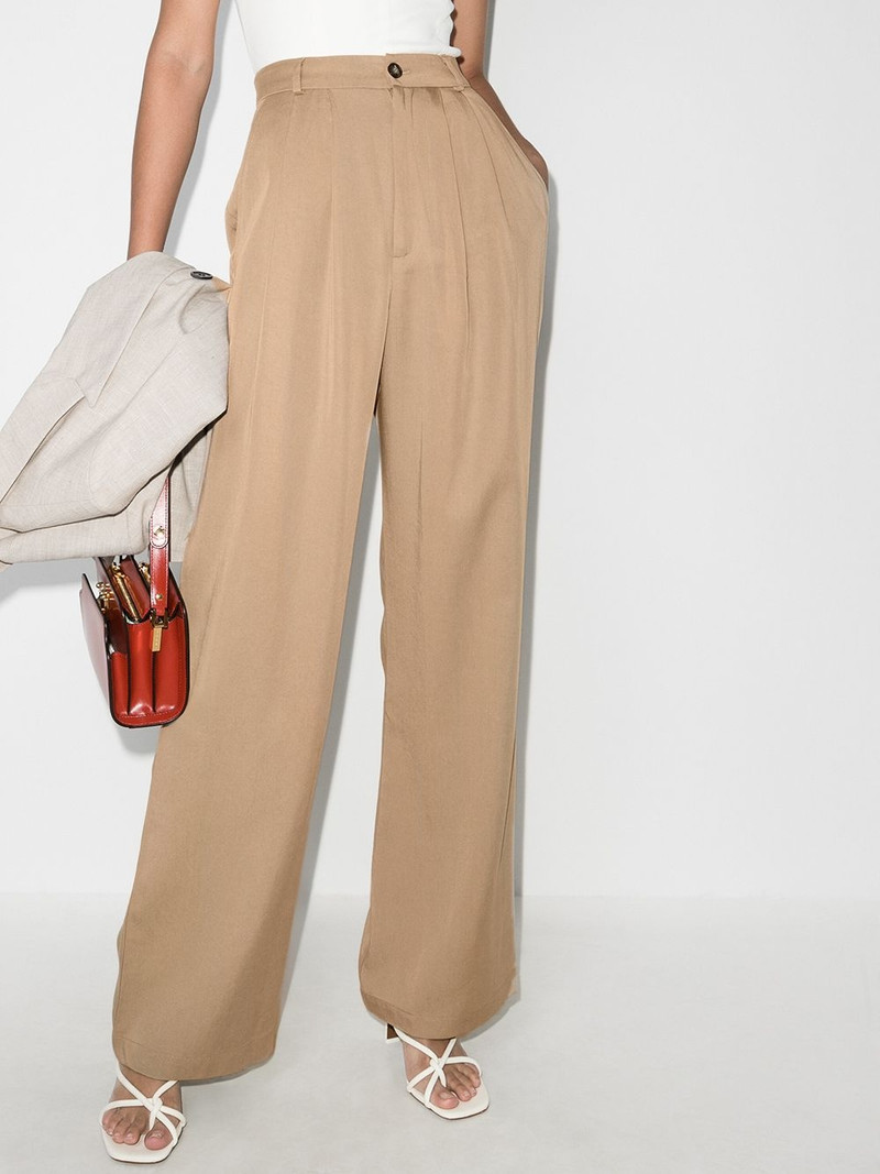 Reformation Mason high-waist wide-leg trousers outlook