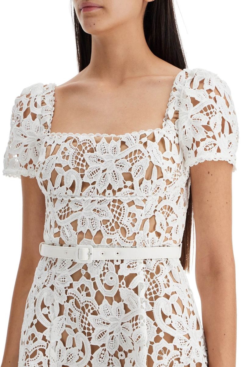 Self-Portrait Floral Lace Mini Dress - 6