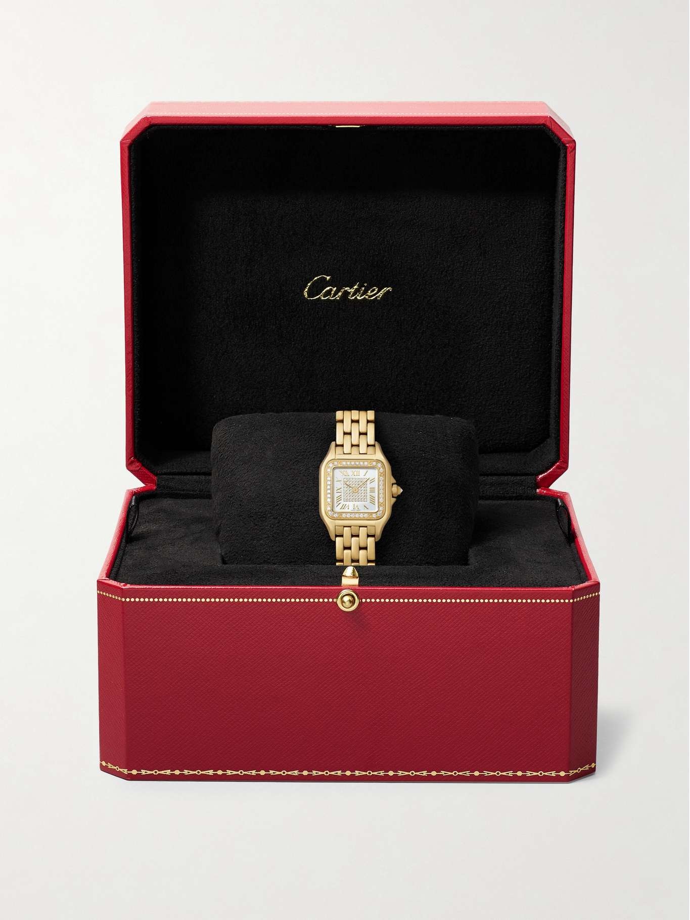 Panthère de Cartier 22mm small 18-karat gold diamond watch White - 7