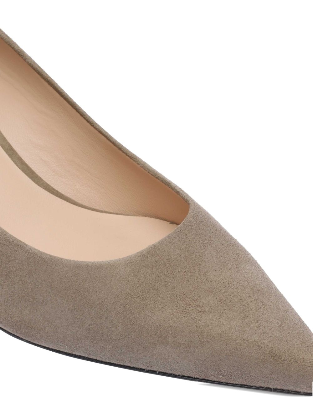 50mm leather heeled pumps - 4