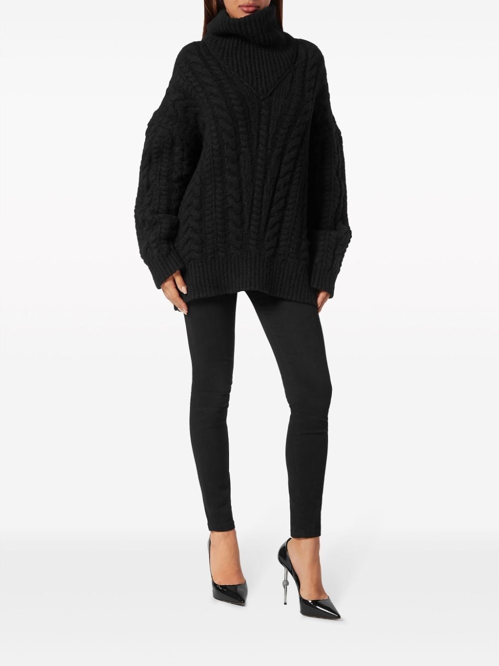 Skull&Bones cable-knit jumper - 2