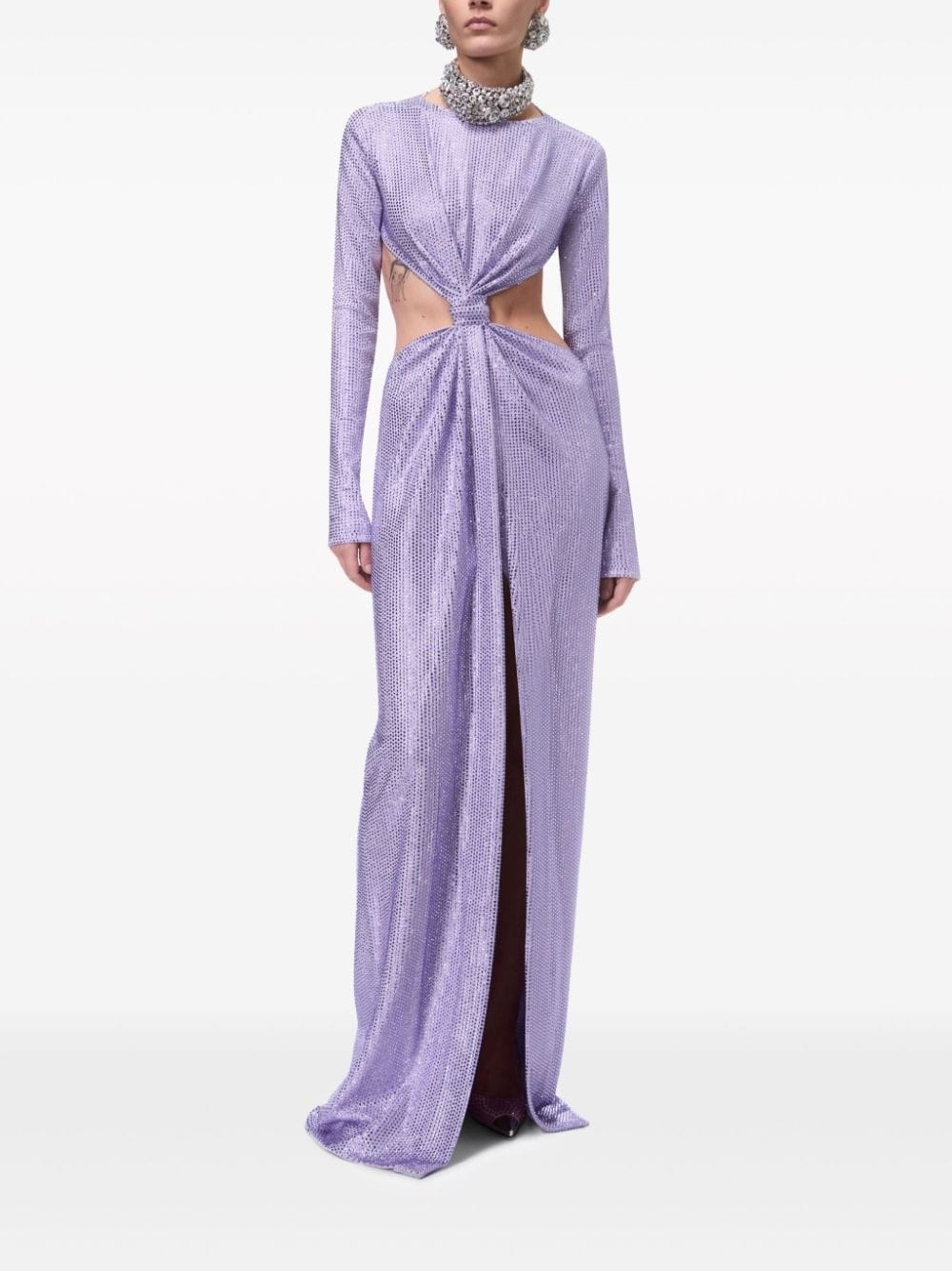 crystal-embellished knot gown - 2