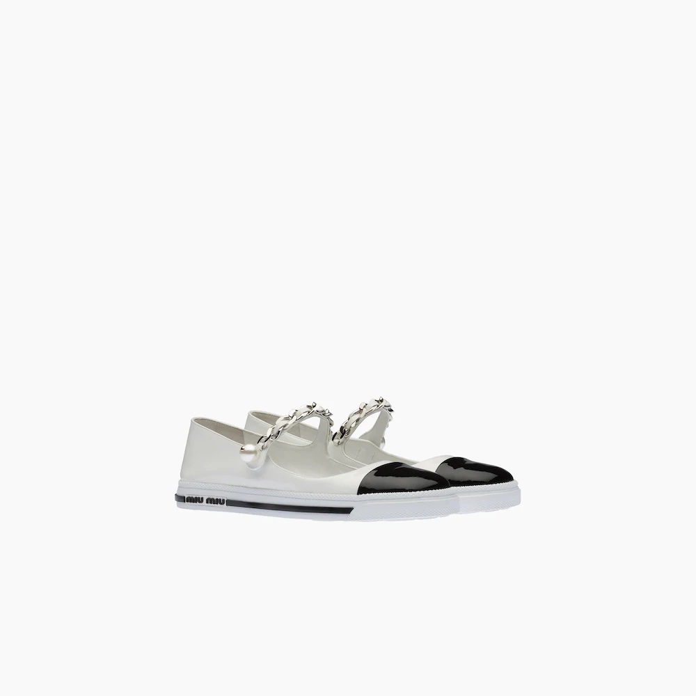 Patent leather ballerinas - 1