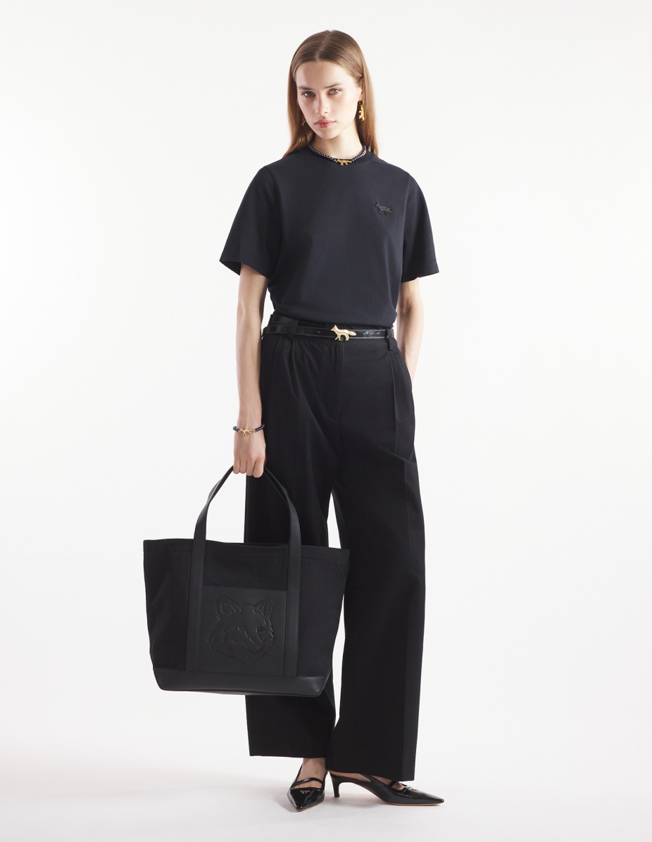 FESTIVE PROFILE FOX PEARLED PATCH COMFORT TEE-SHIRT - 2