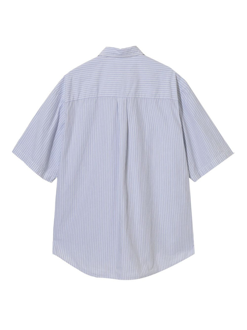 UNDERCOVER striped pocket-detailed shirt outlook