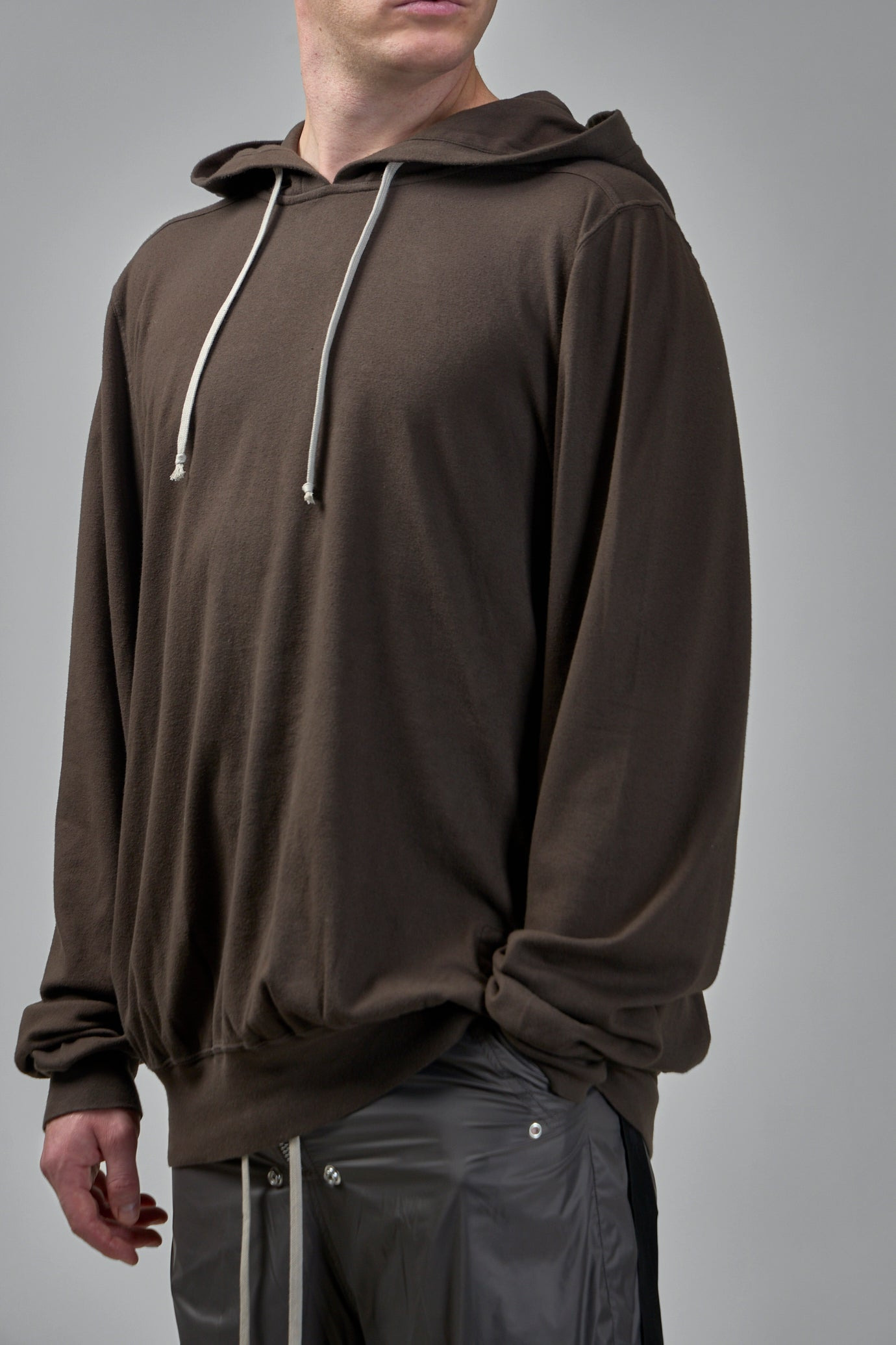 Knit T-Shirt Oversized Hoodie - 4