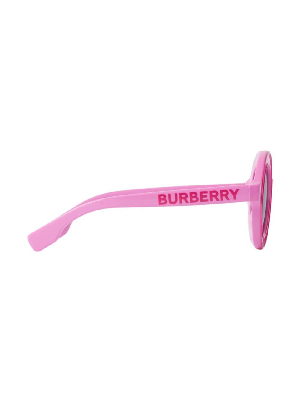 logo-print round-frame sunglasses - 2