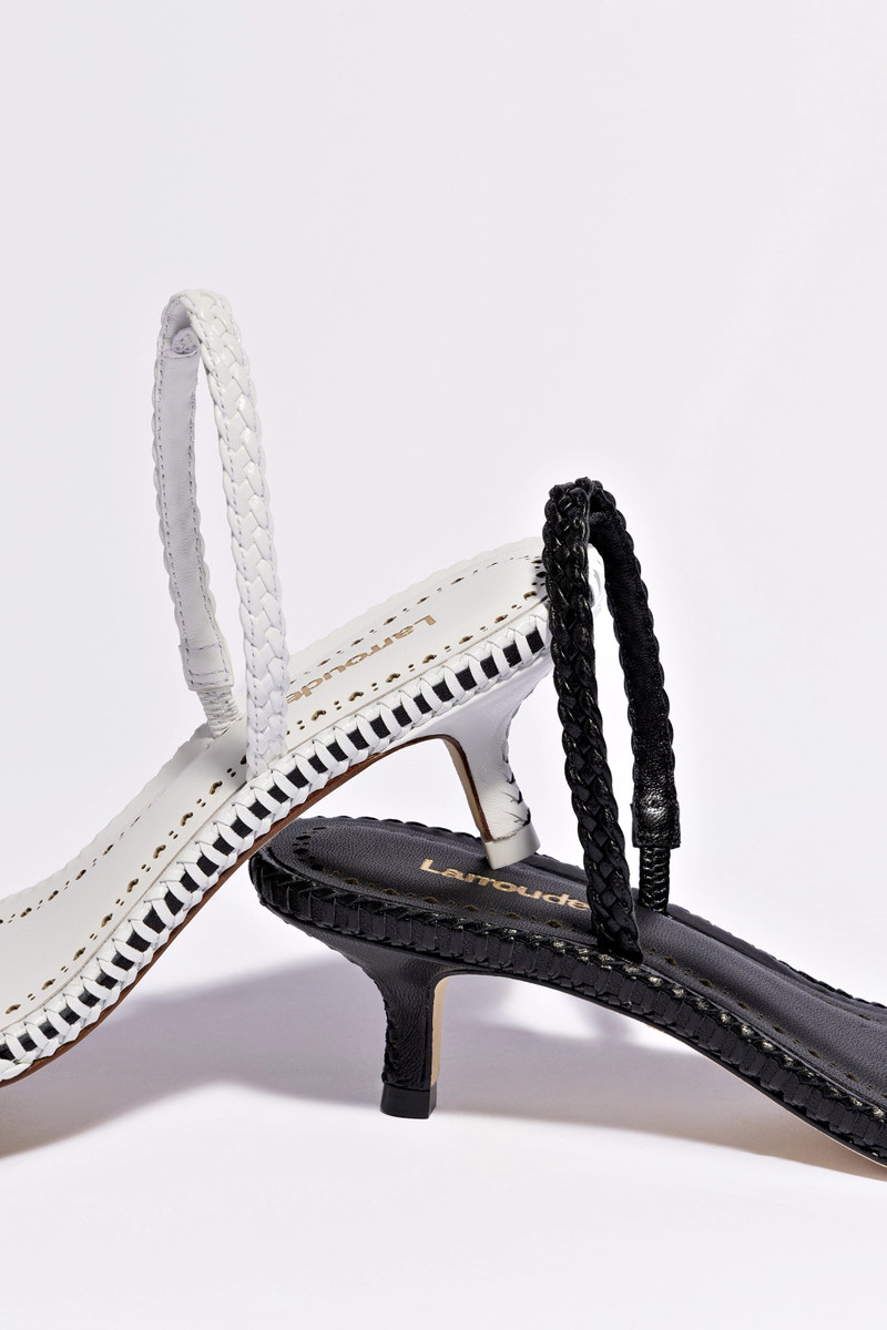 Mini Annie Sandal In Black Leather 6