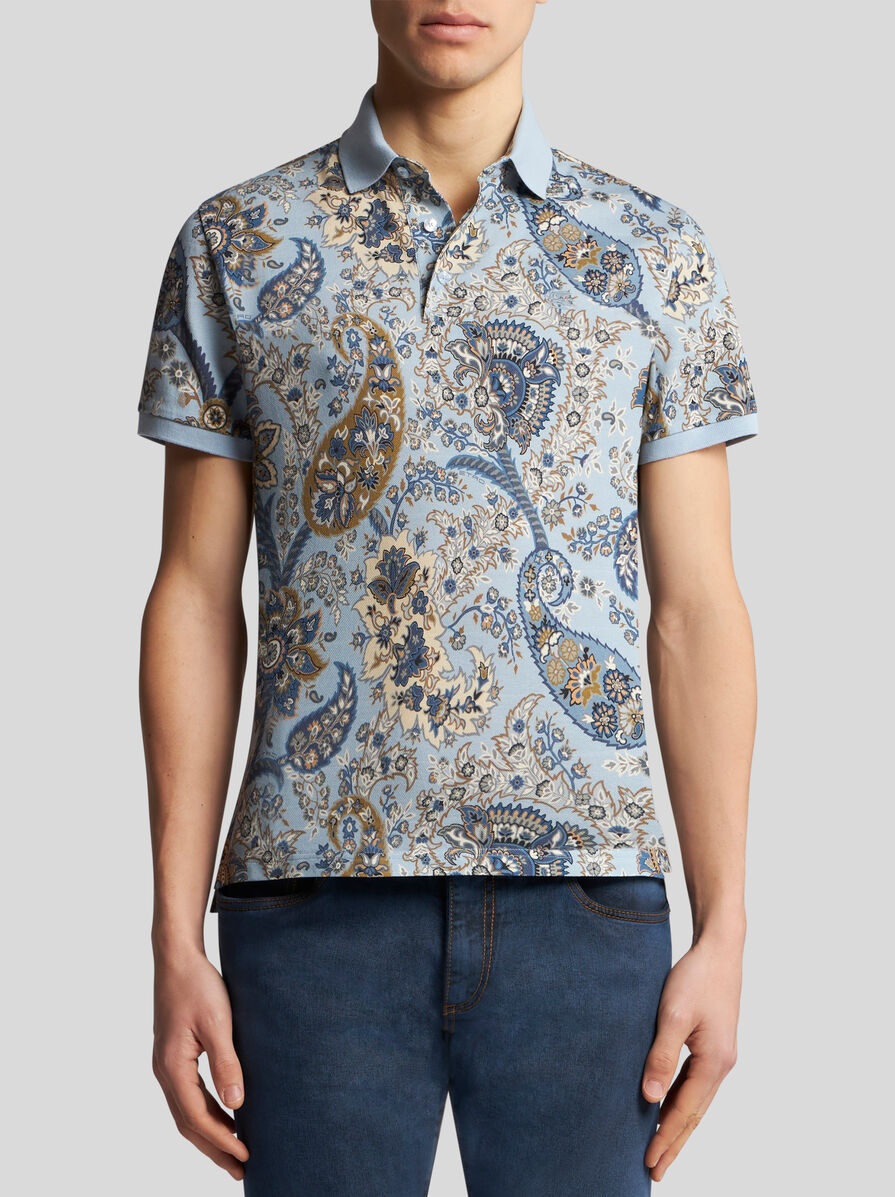 FLORAL PAISLEY POLO SHIRT - 2