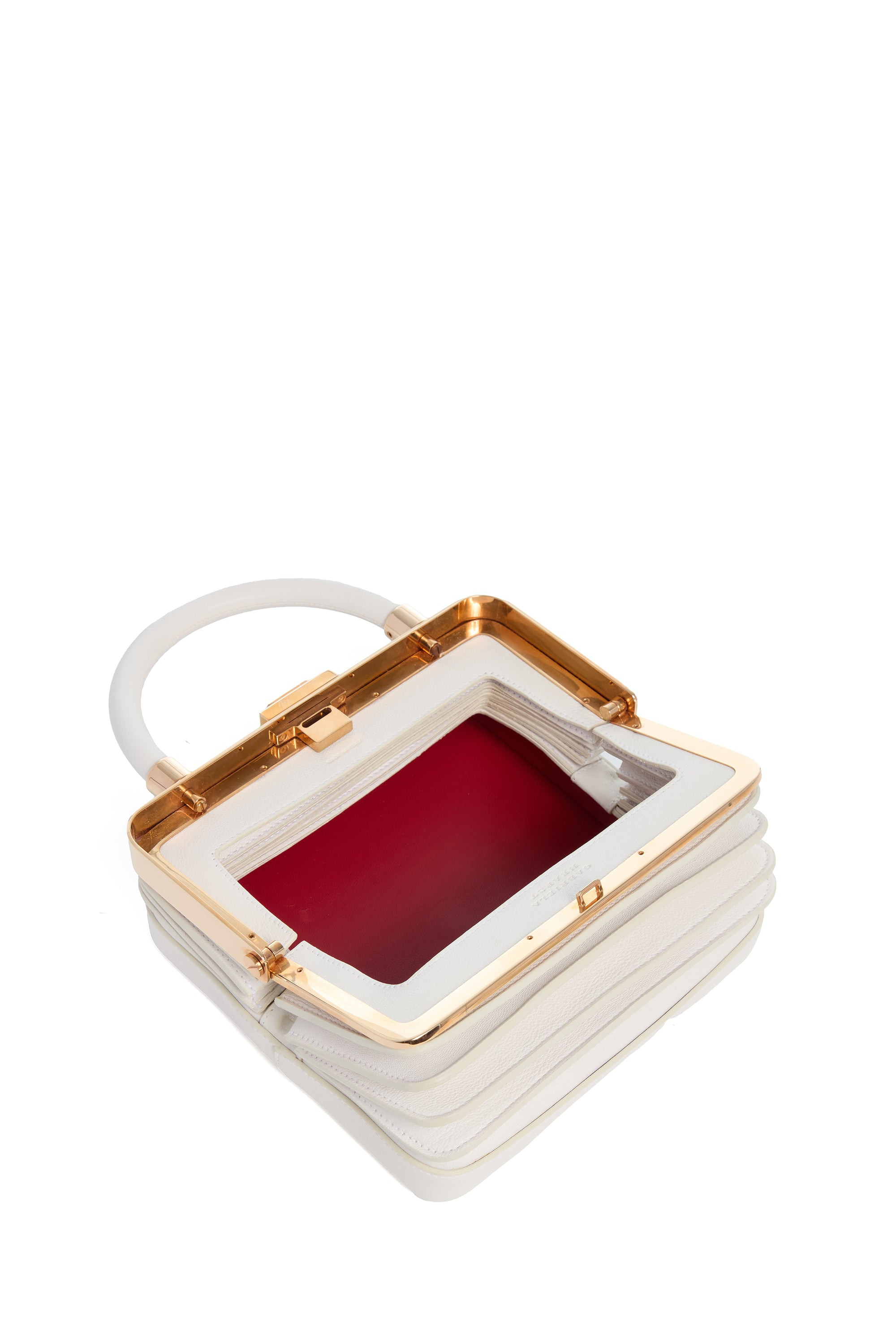 Diana Bag in Ivory Nappa Leather - 4