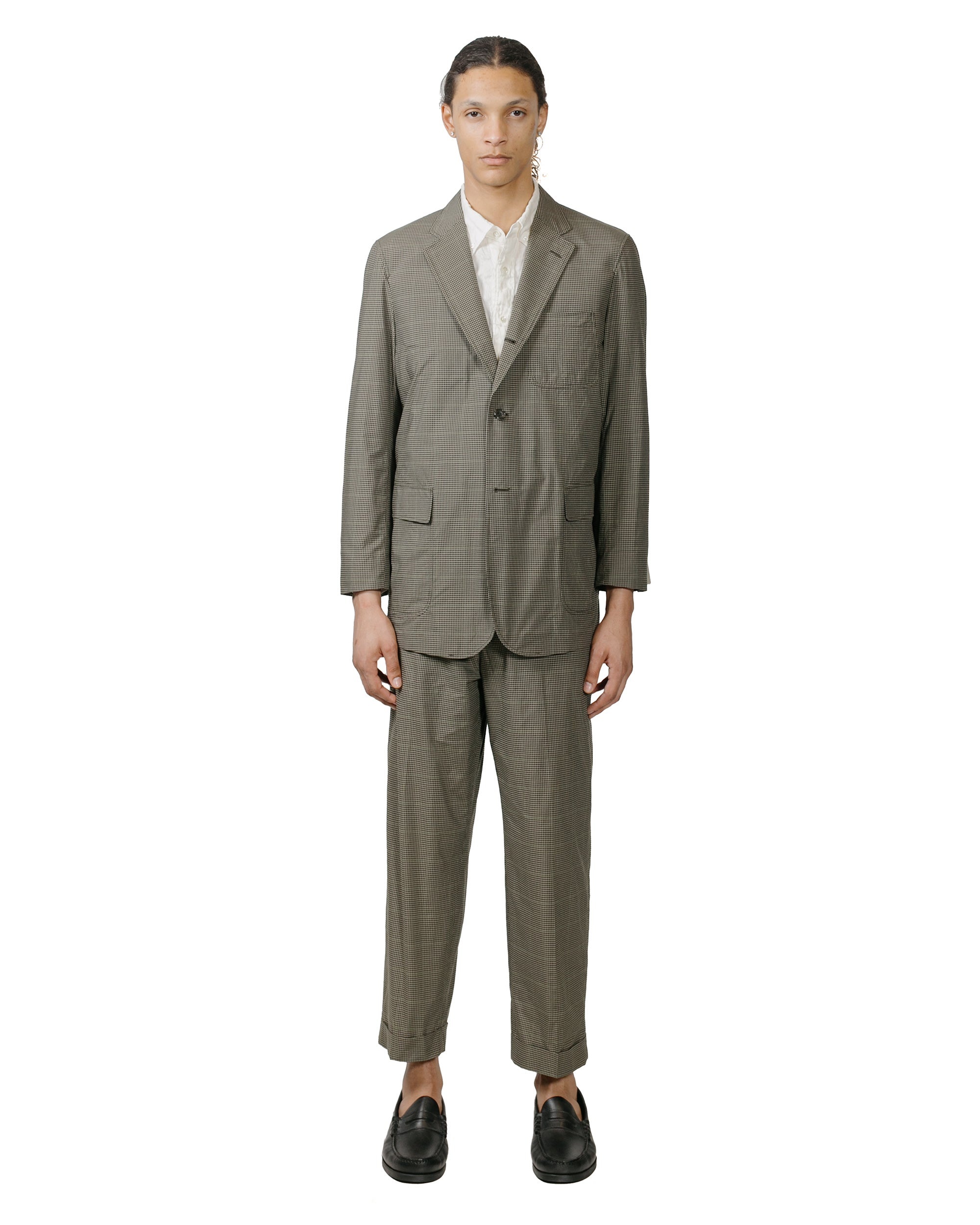 IVY Trousers Wide PE Plaid Olive - 4