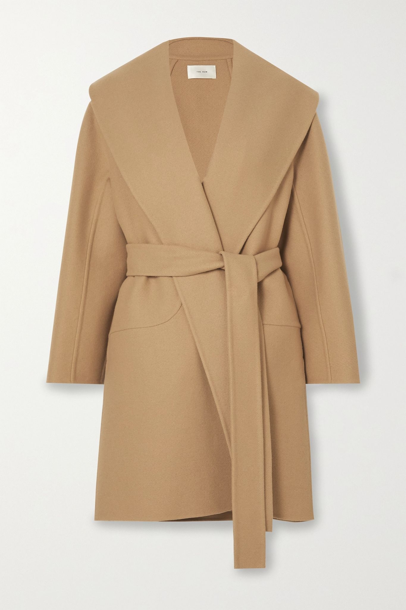 Maddy belted wool-blend coat - 1