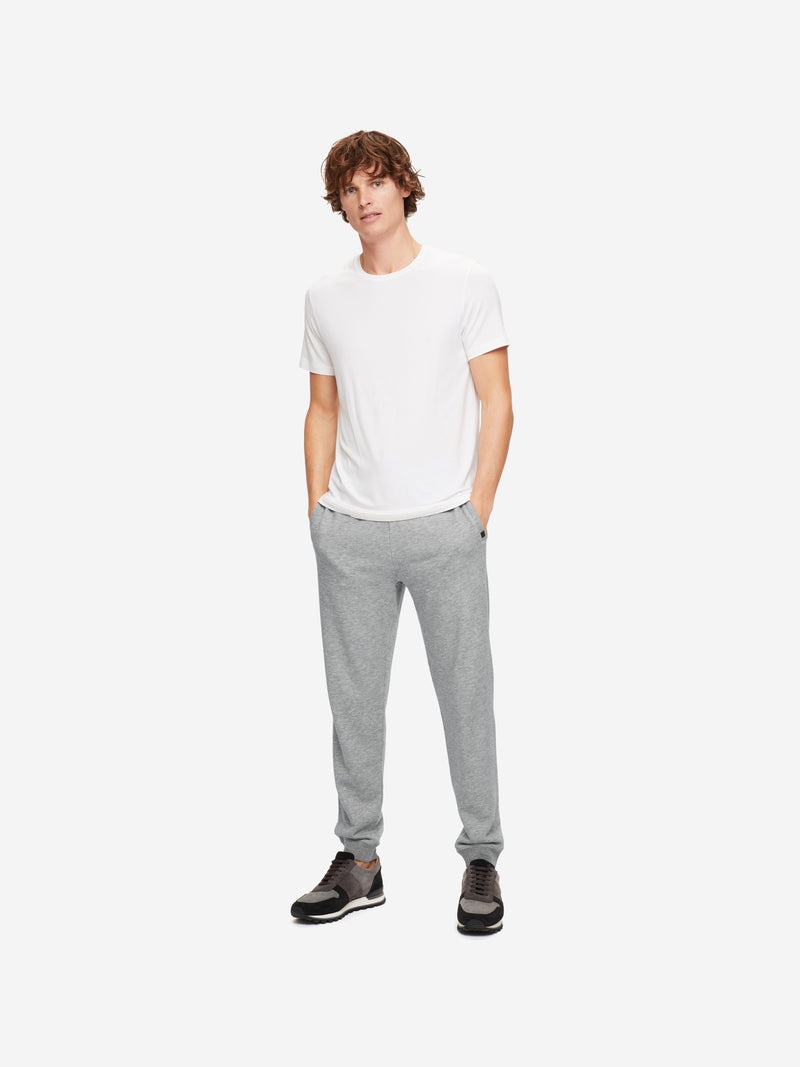Men's Sweatpants Quinn Cotton Modal Silver - 4