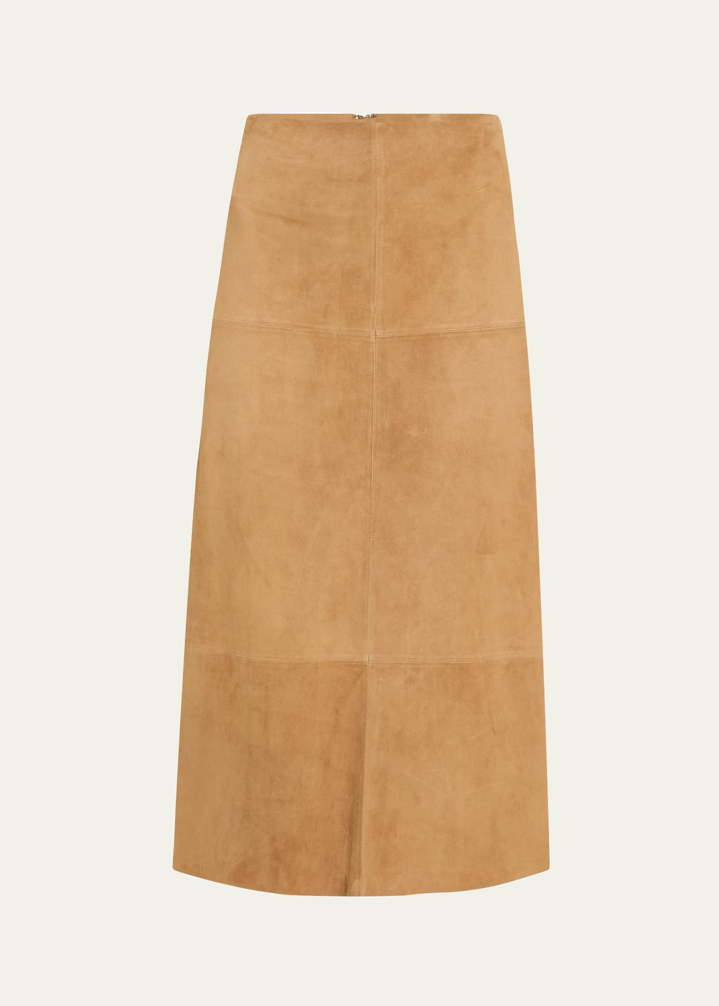 Nadia Pencil Suede Midi Skirt - 1