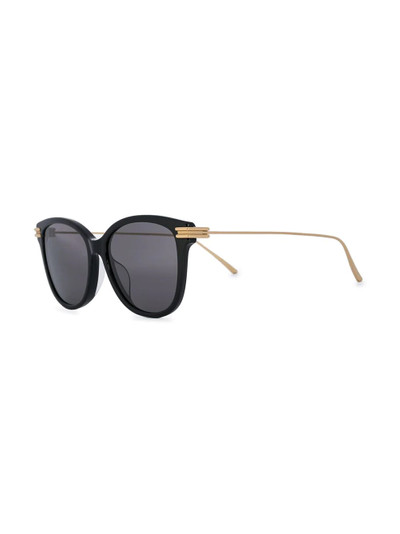 Bottega Veneta ribbon detail square-frame sunglasses outlook