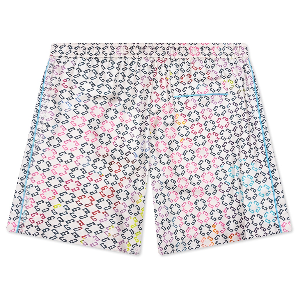MONOGRAM 72 SILK PYJAMAS SHORTS - MULTICOLORED - 2