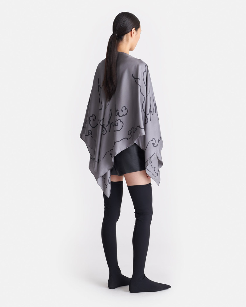 Oversized Printed Silk Scarf 3
