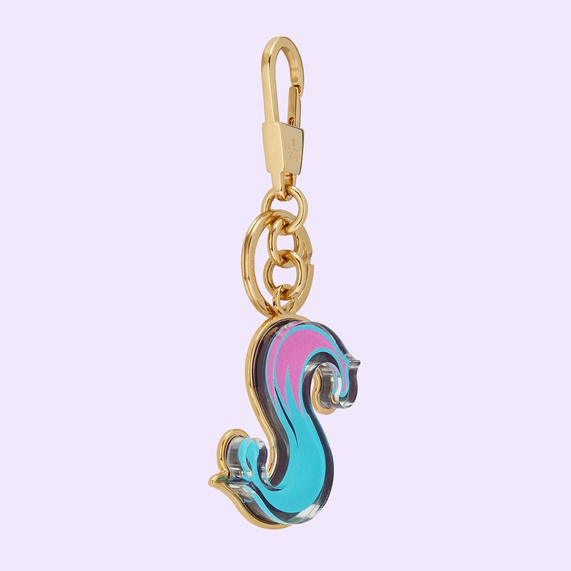 Letter S Plexiglas keychain 3