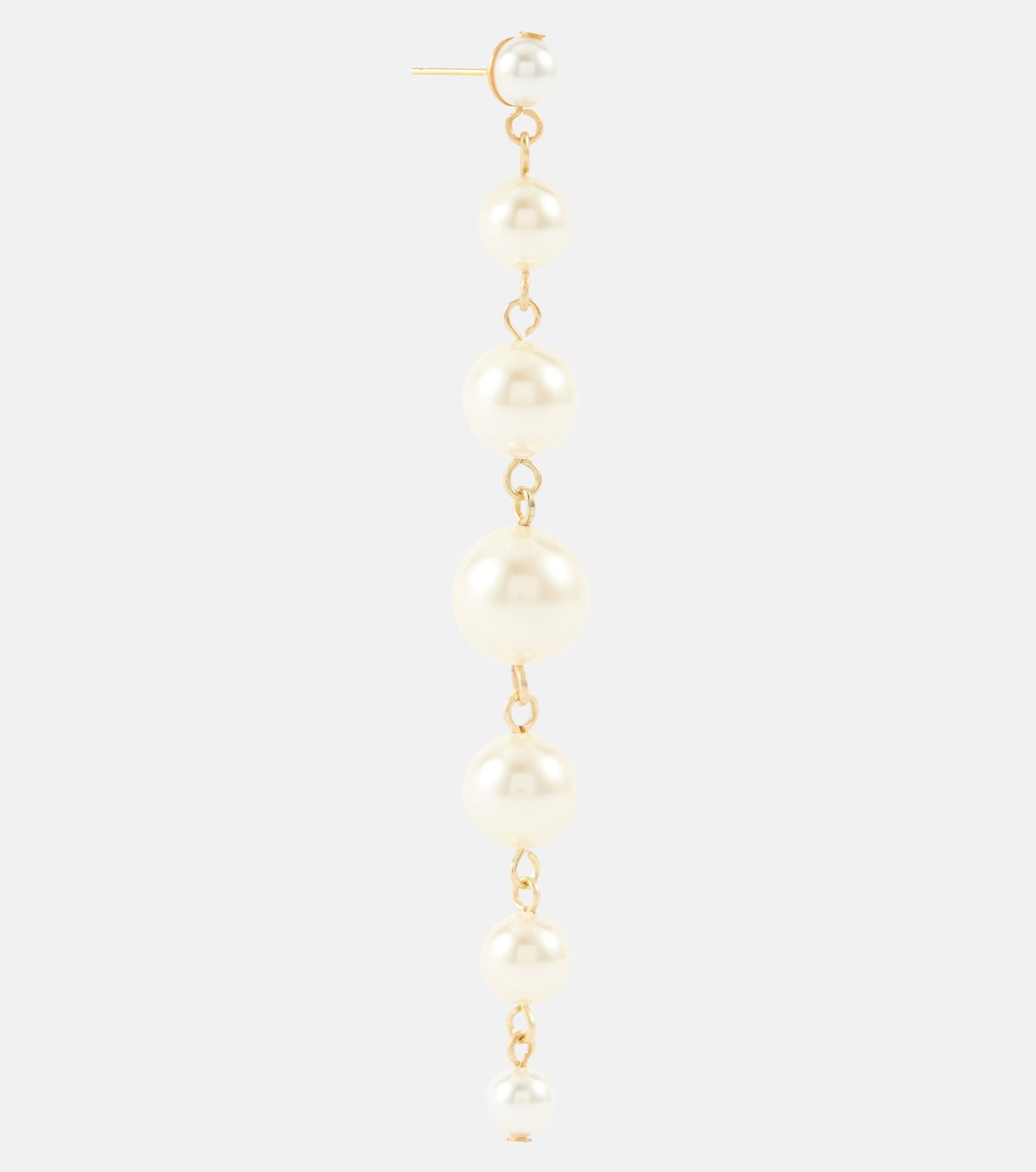 Perlette faux pearl drop earrings - 2