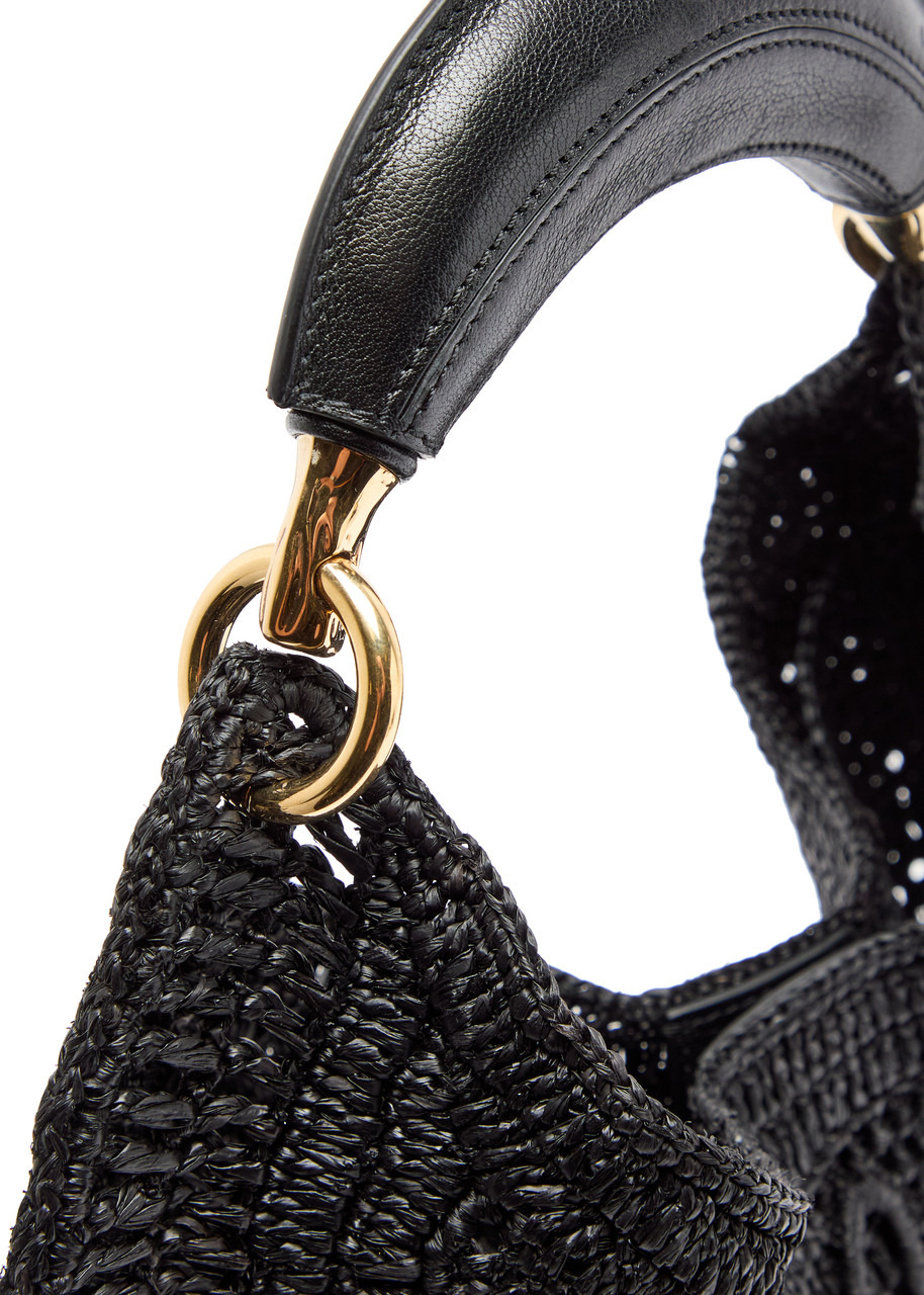 Chloe Summer Banana Logo Raffia Shoulder bag - 3