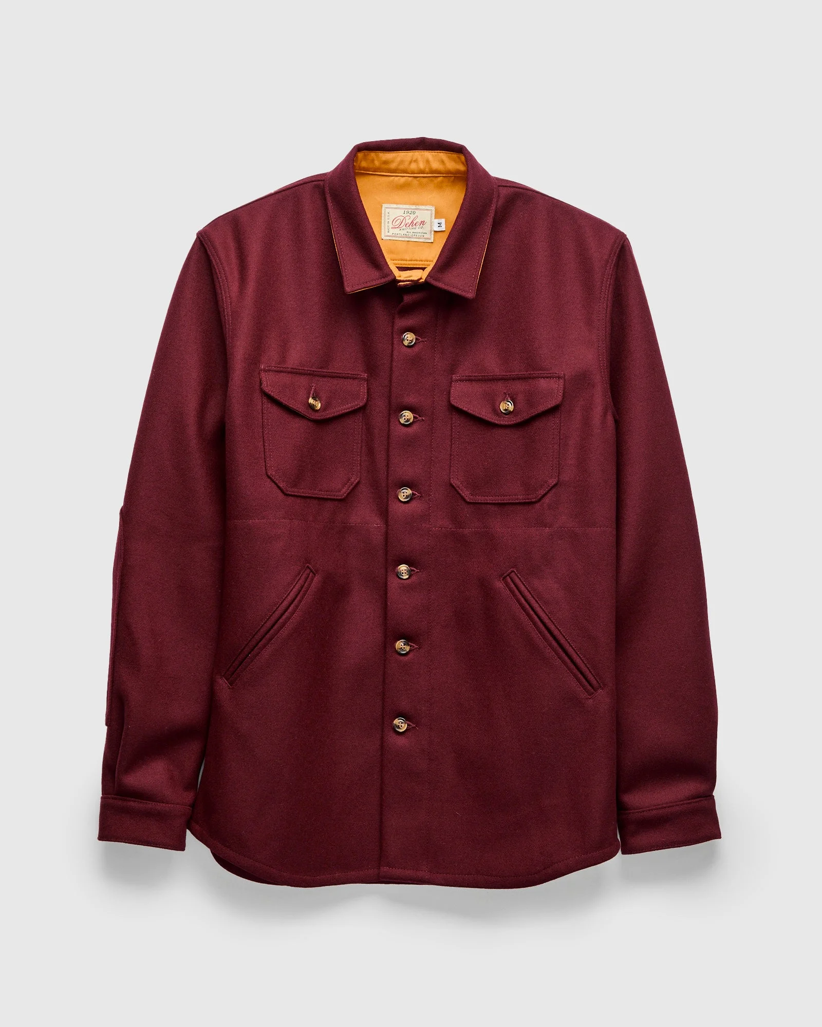 Crissman Overshirt in Burgundy - 1