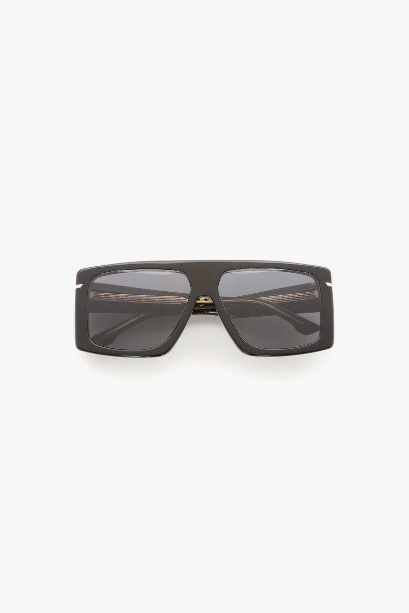 Oversized Flat Top Frame In Black 1